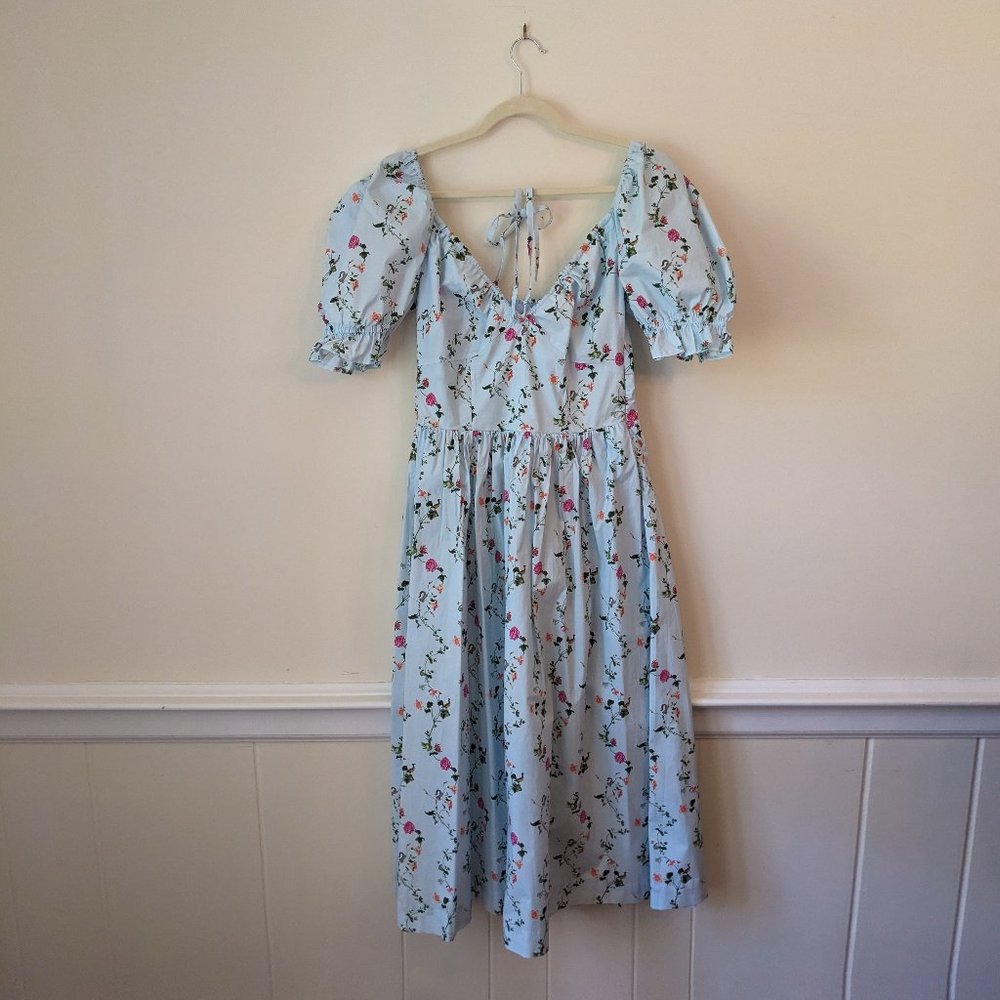 Hill House Home Ophelia Nap Dress in Pond Floral M, New Without Tags